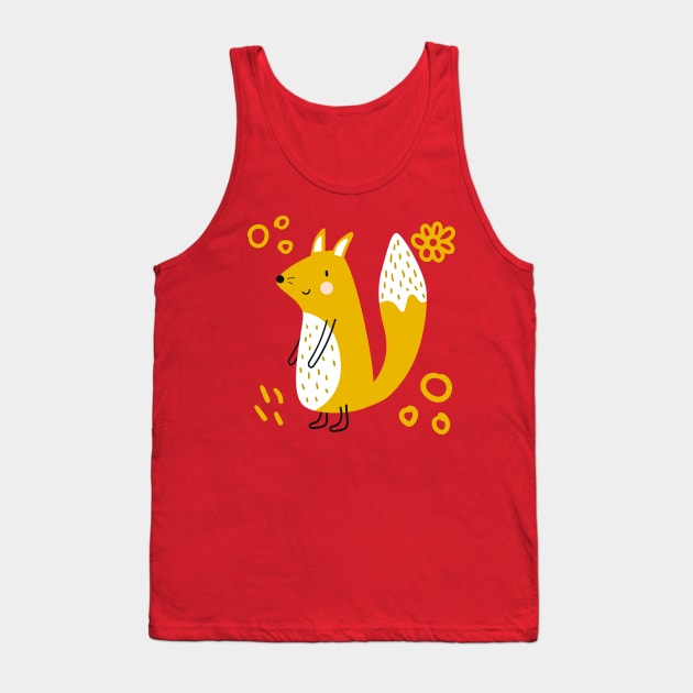 Friendly Squirrel Tank Top by BitterBaubles